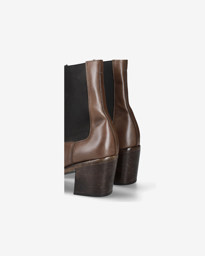 Stivaletti in Pelle Marrone