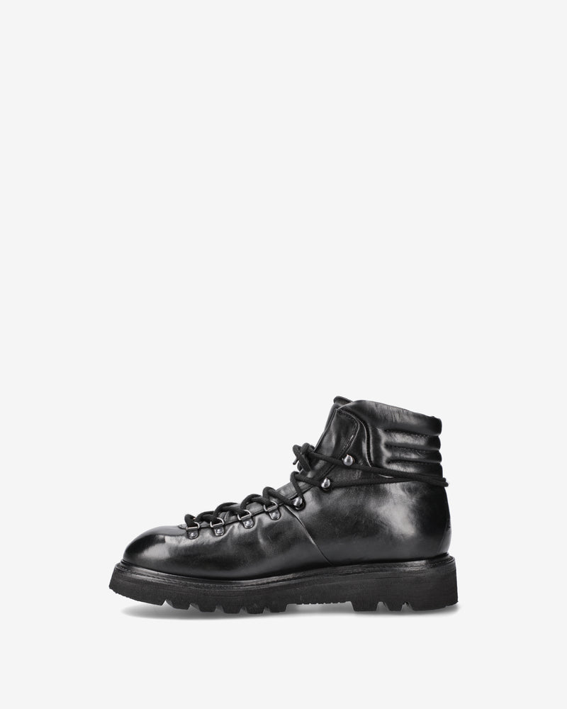 Leather lace-up ankle boots