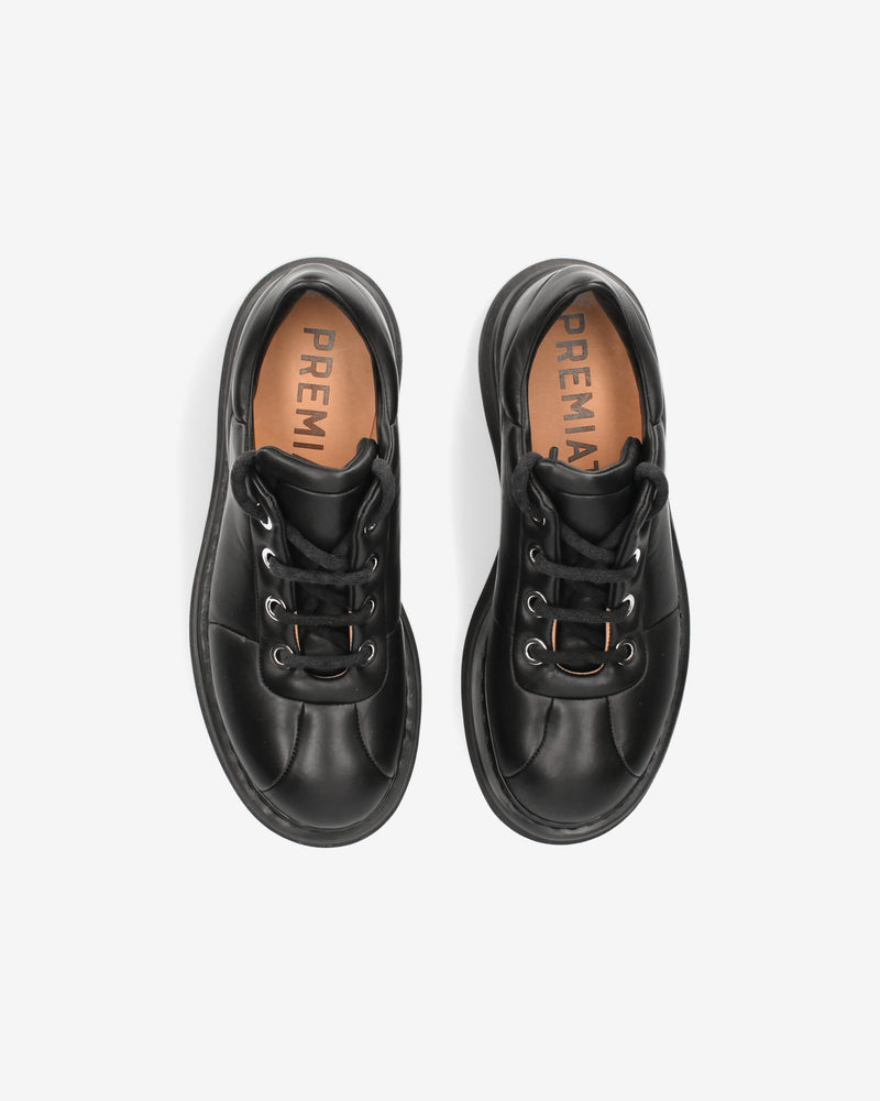 Derby in pelle nera