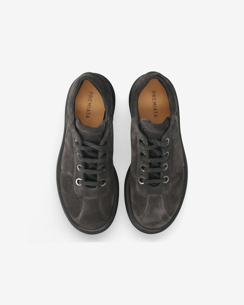 Maxi Derby in Rain Lavagna Leather