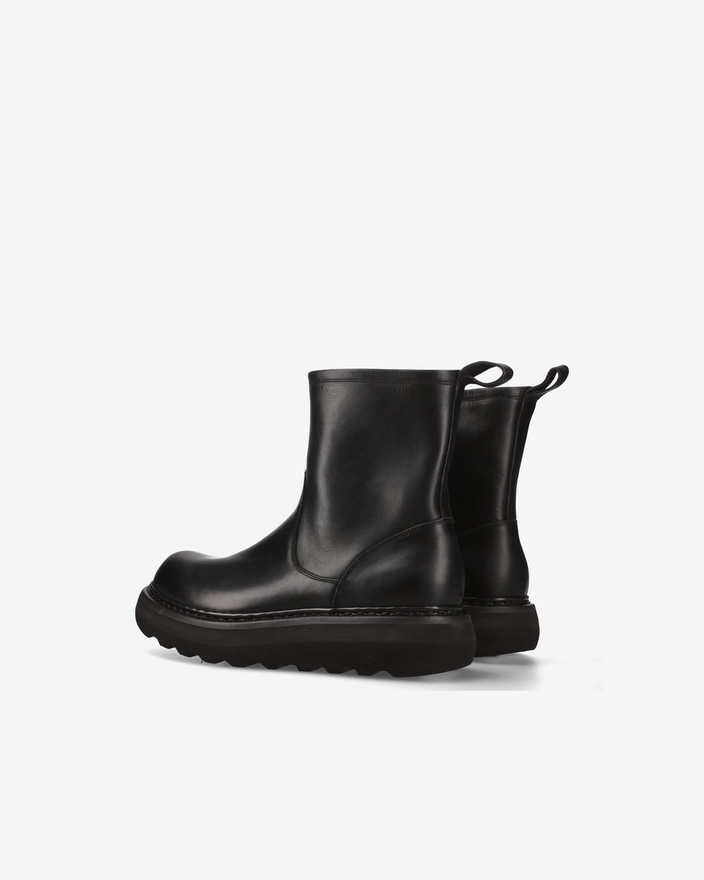 Stivaletto Maxi in pelle elba nero