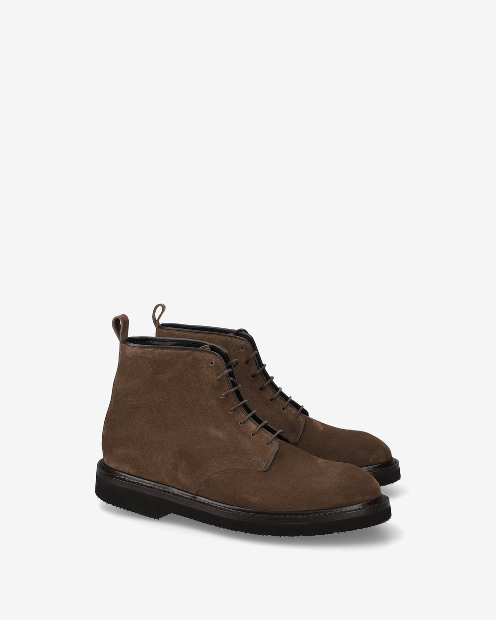 Polacchini in Pelle Scamosciata Marrone