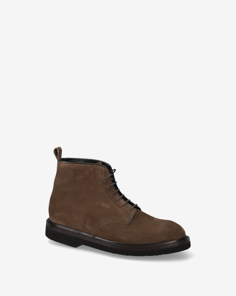 Polacchini in Pelle Scamosciata Marrone