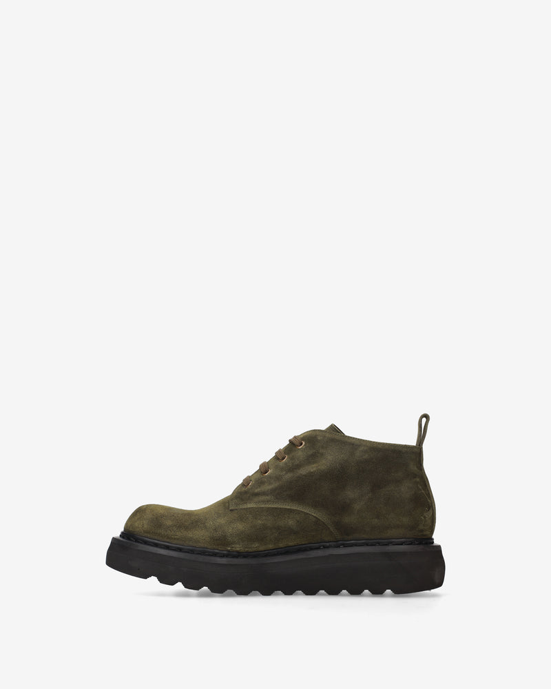 Polacchino Stringato Platform Olive