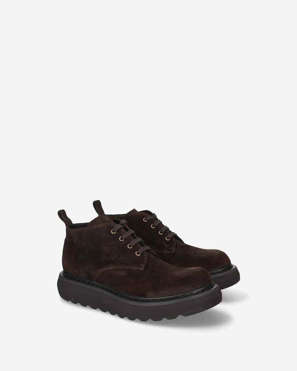 Vintage Brown Platform Ankle Boots