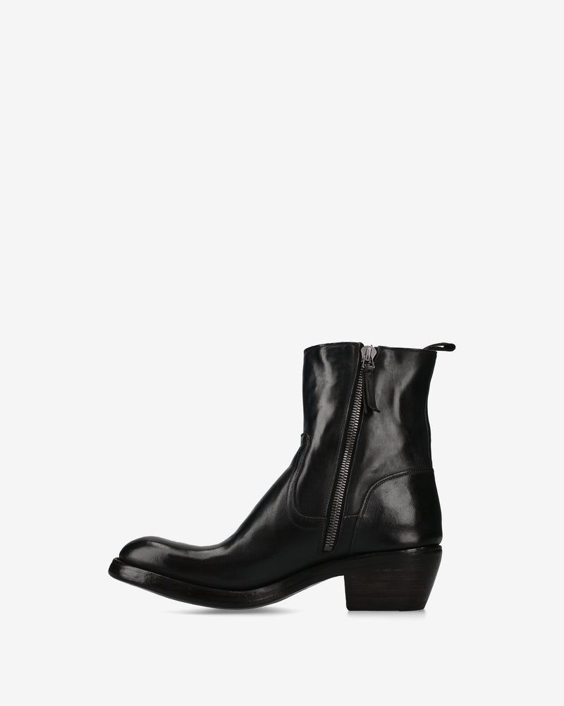 Black Cordovan Texan Ankle Boots