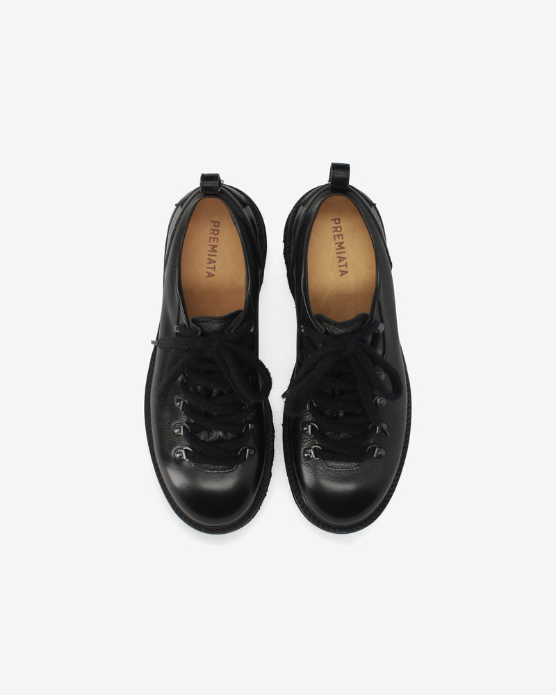 Crawler-Pattern Leather Derbies