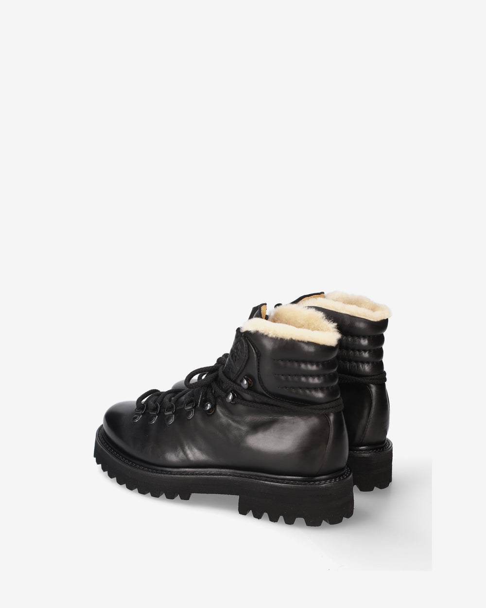 Leather and sheepskin loafers