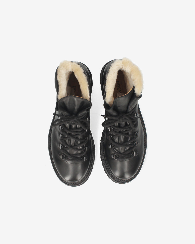 Leather and sheepskin loafers