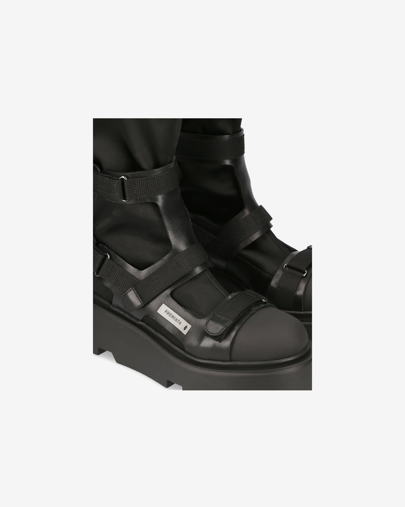 Black satin loafers