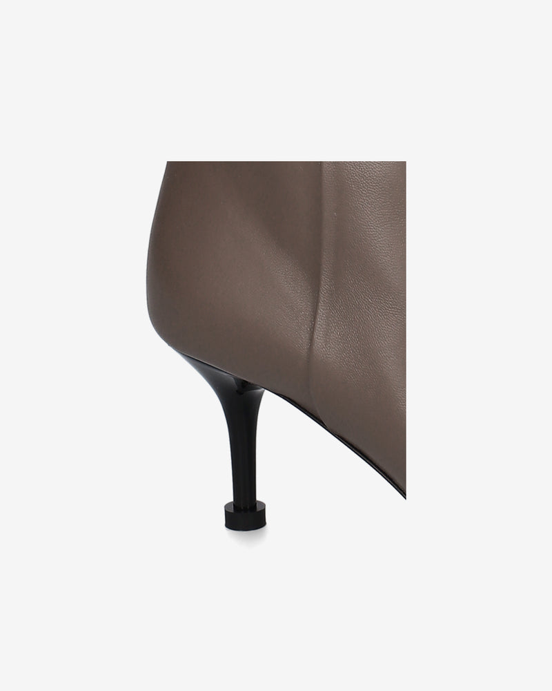 Taupe Leather Boots