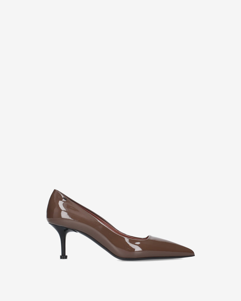 Brown Patent Leather Pumps