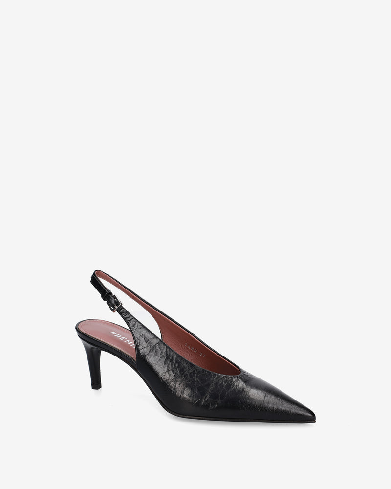 Leather Slingback Pumps