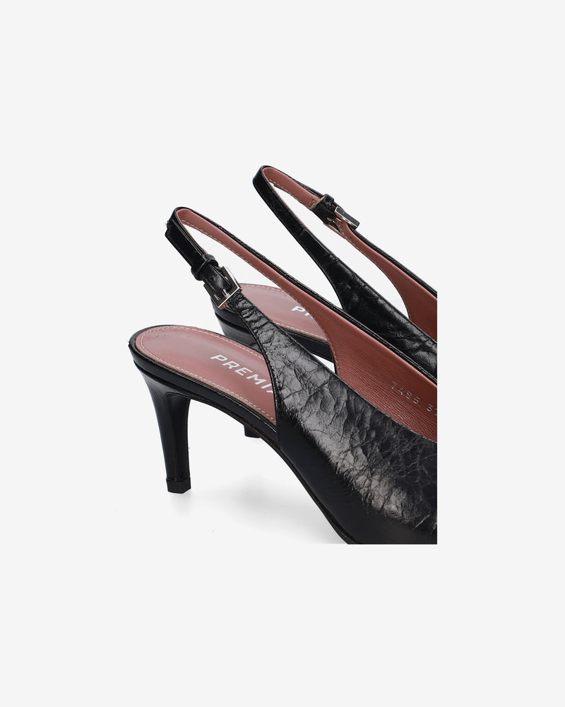 Leather Slingback Pumps