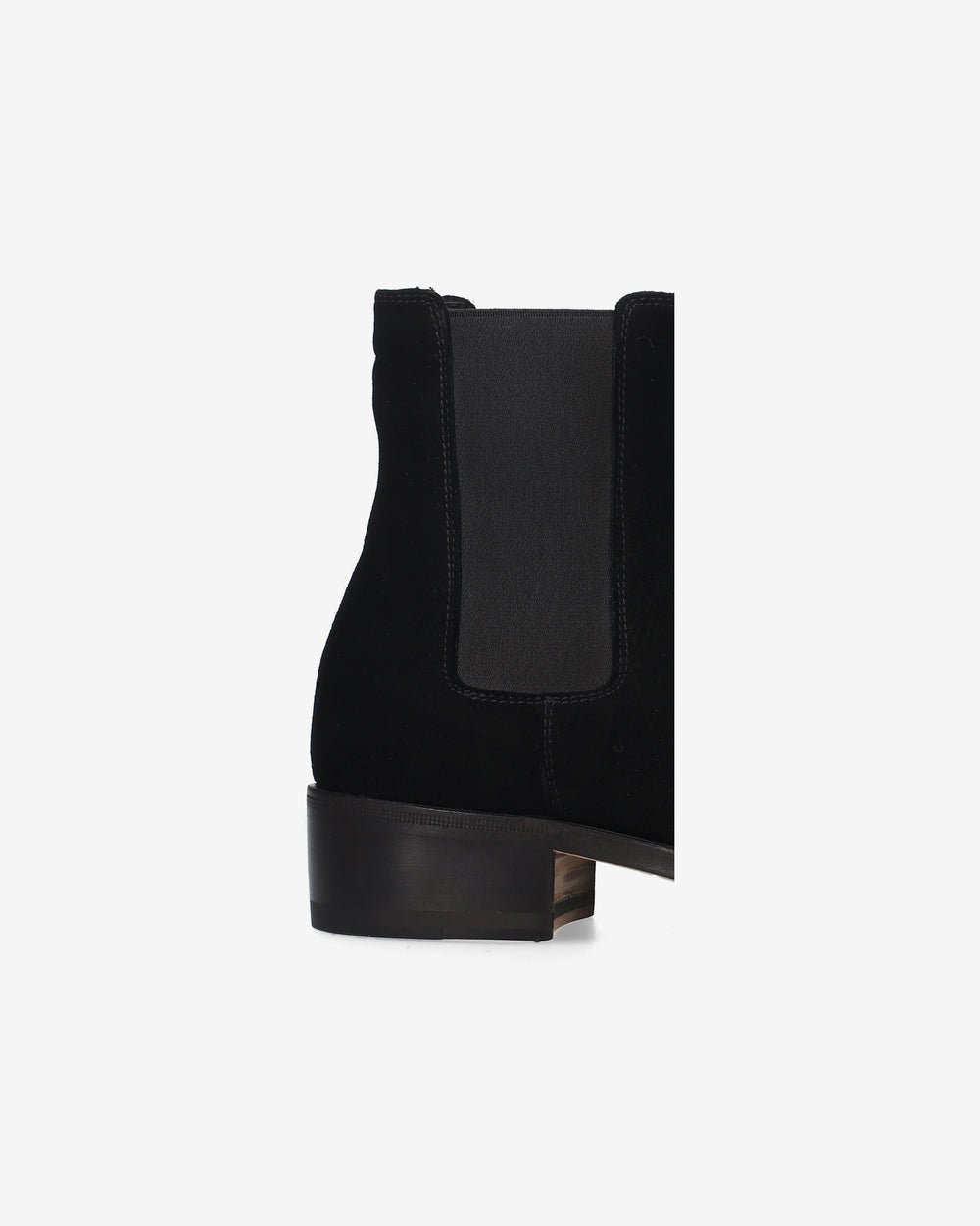 Black suede Chelsea boots