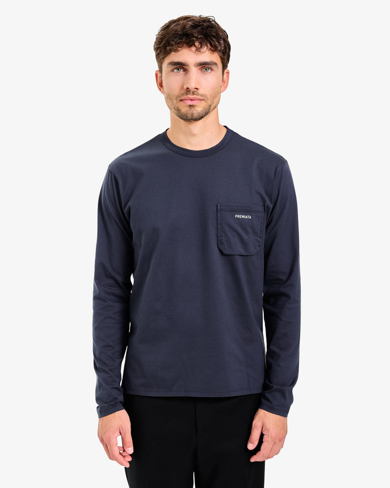 Maglia blu in jersey