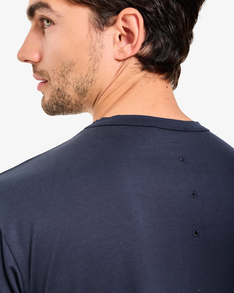 Maglia blu in jersey