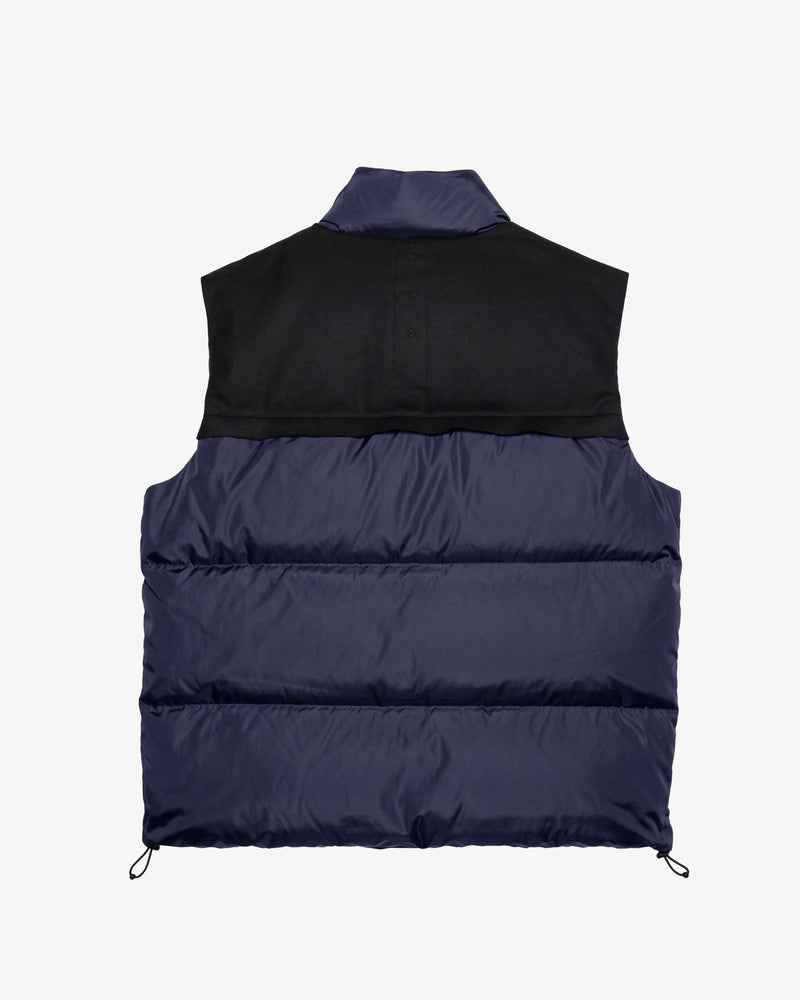 Gilet imbottito in Nylon blue