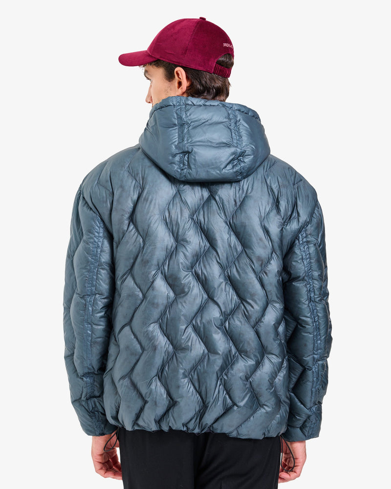 Giacca Reversibile con Cappuccio Blue