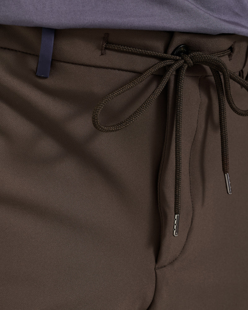 Brown Technical Wool Pants