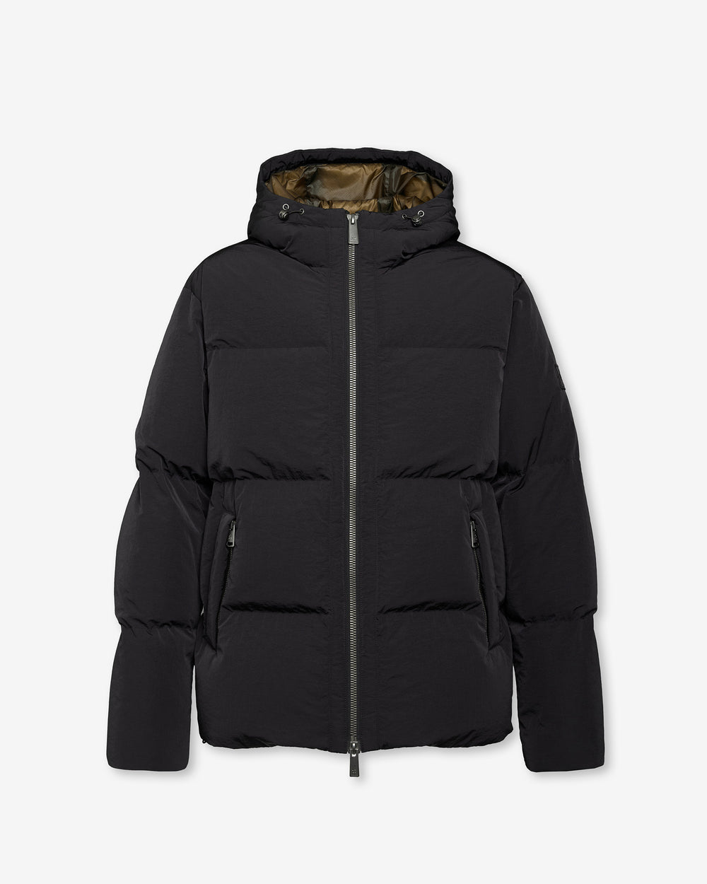 Reversible Hooded Down Jacket - Black