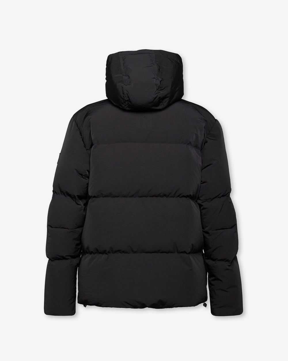 Reversible Hooded Down Jacket - Black