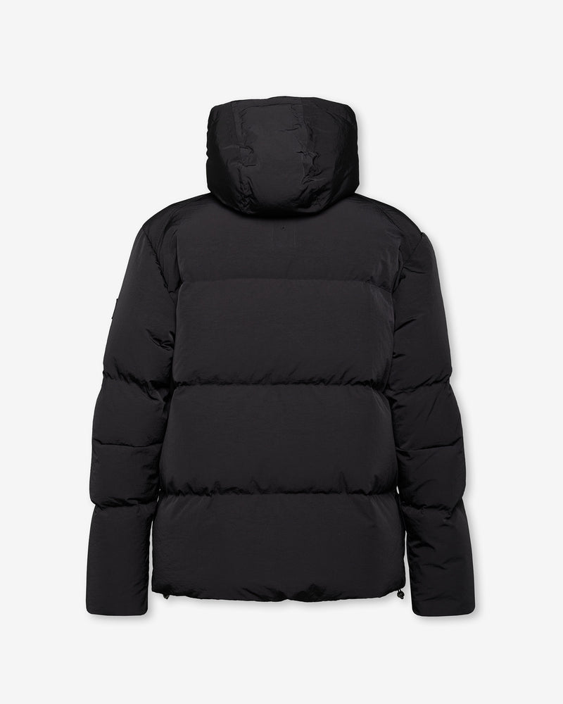 Reversible Hooded Down Jacket - Black