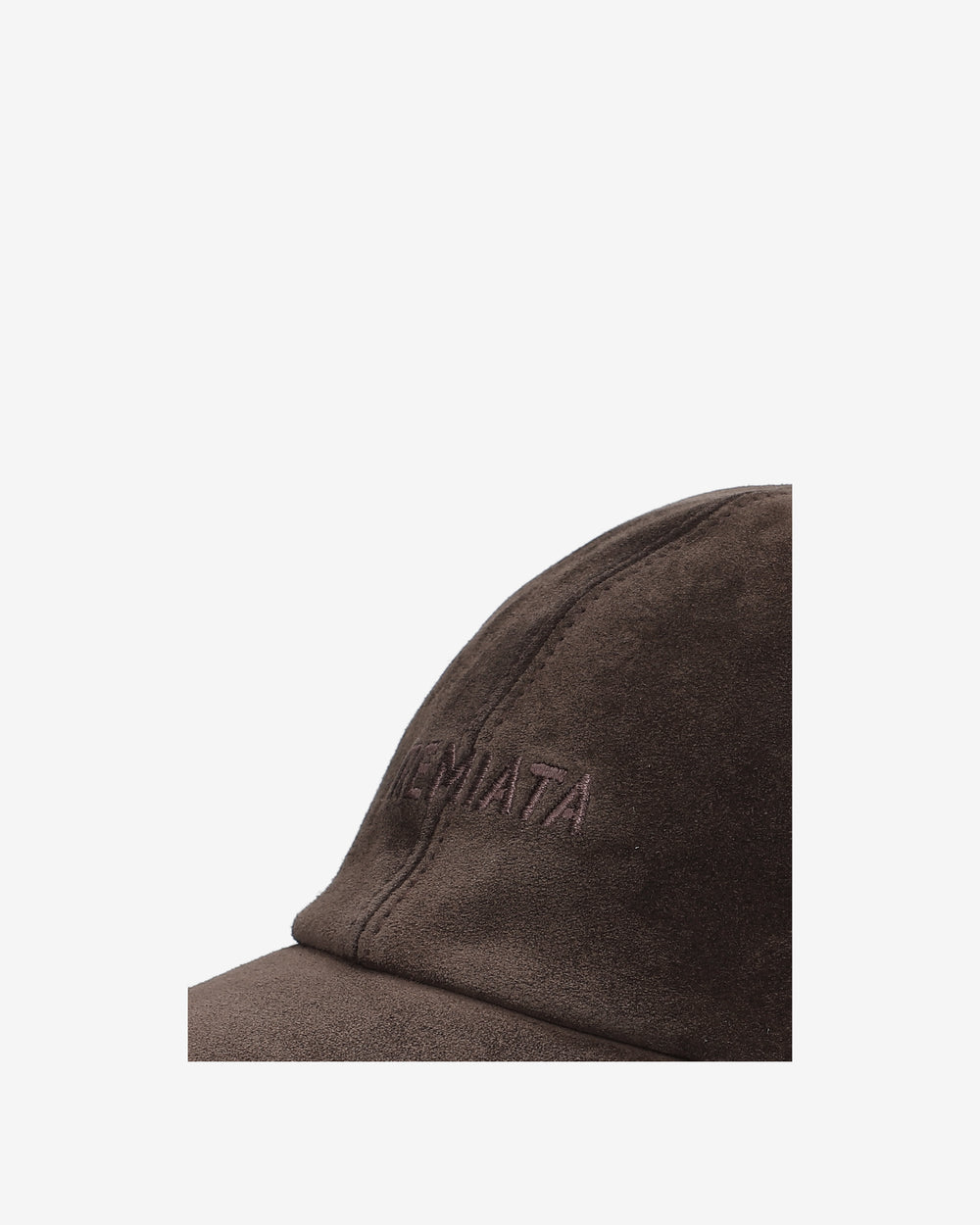 Mocha Suede Baseball Cap
