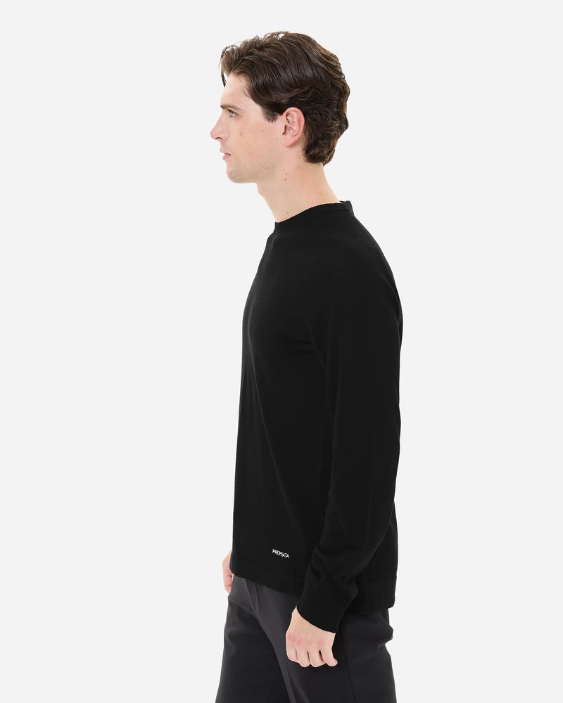 Wool and silk crew neck sweater