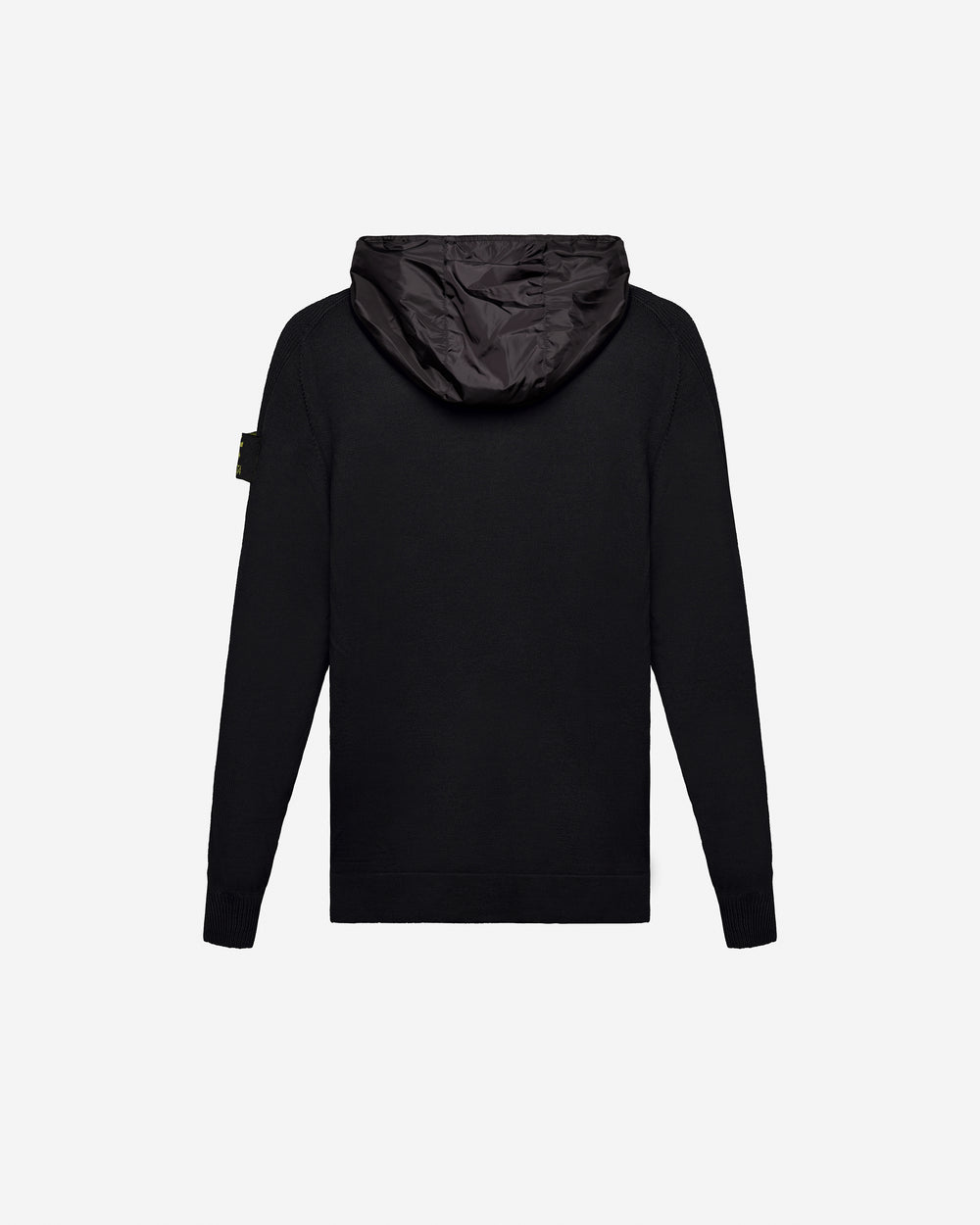 Maglia Full Zip con Cappuccio Black
