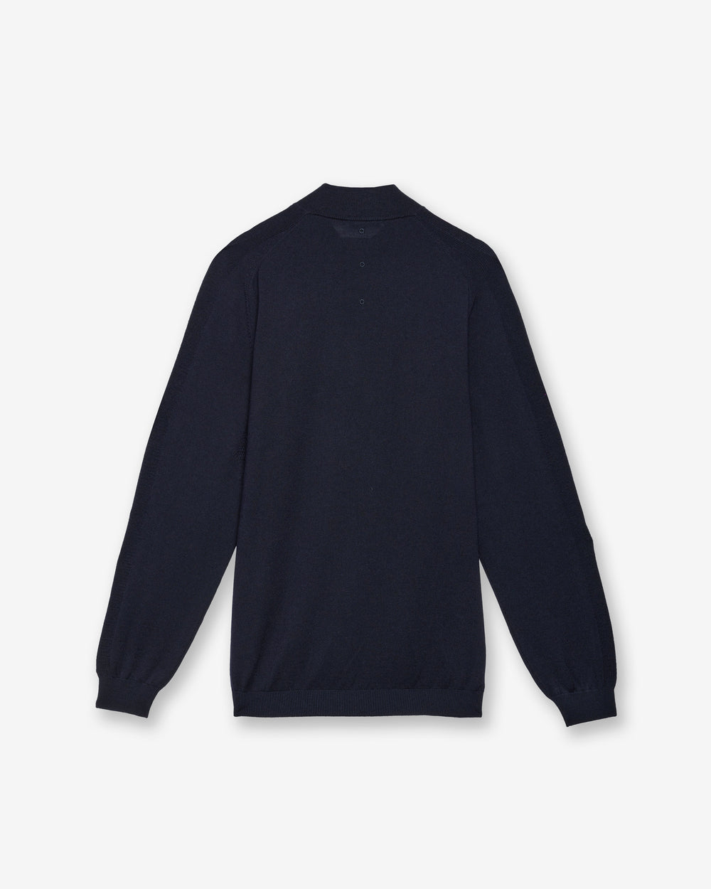 Blue Full-Zip Wool Sweater