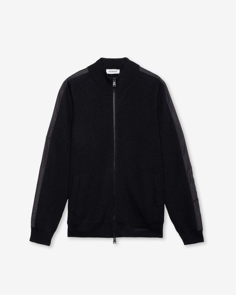 Black Full-Zip Sweater