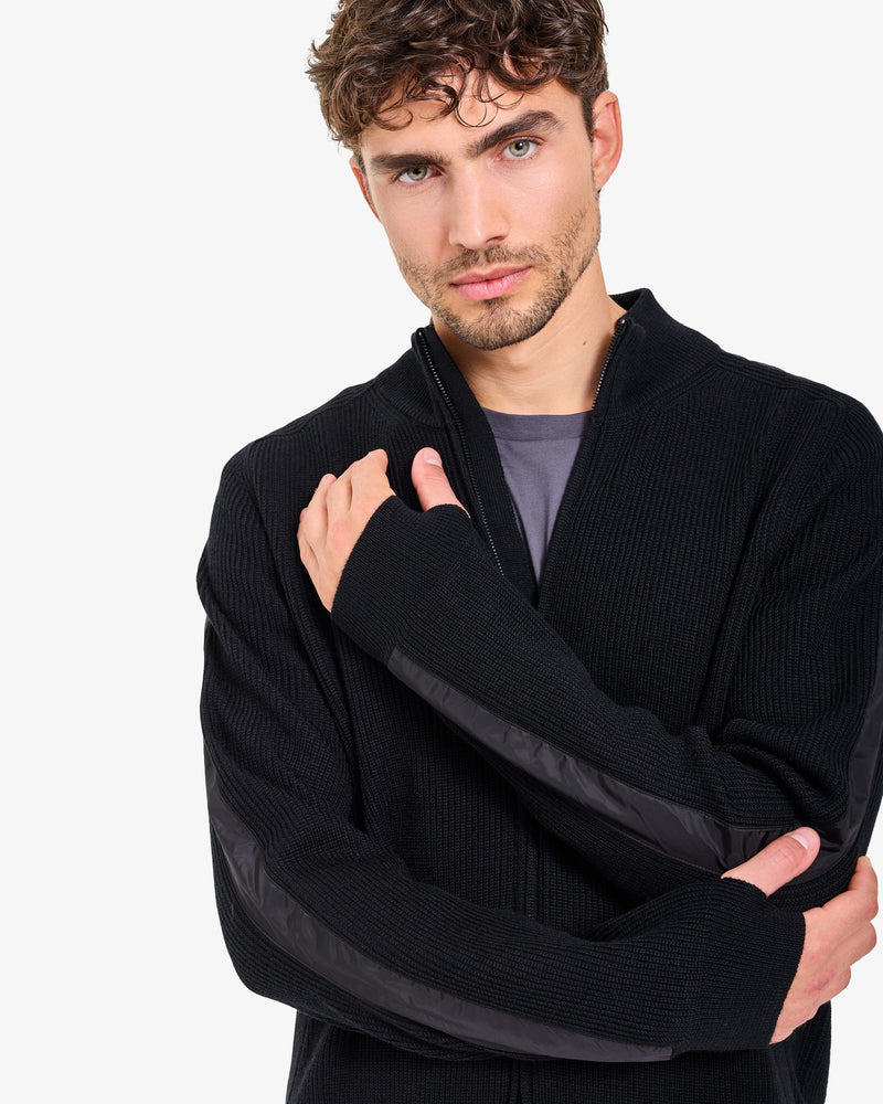 Black Full-Zip Sweater