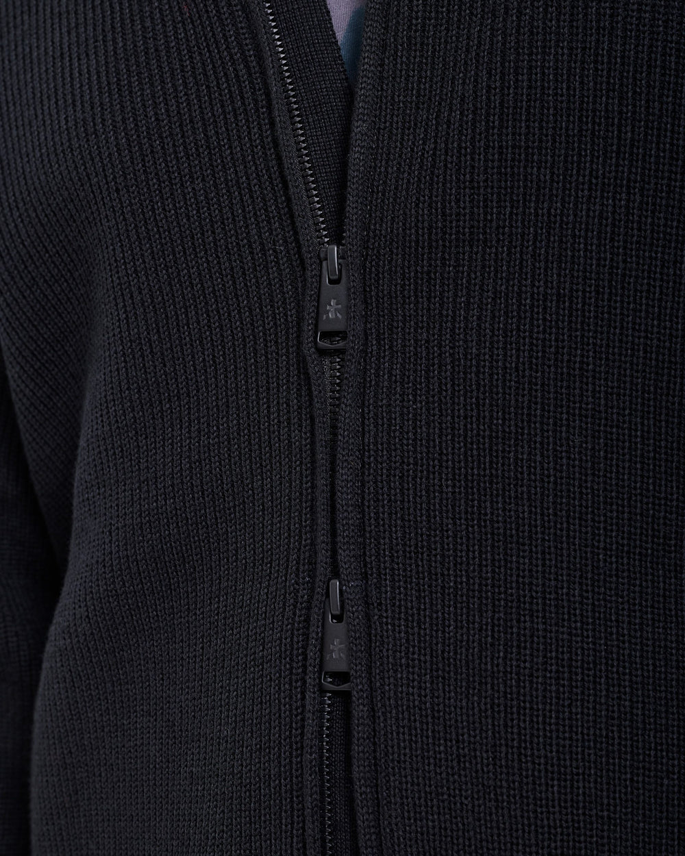 Black Full-Zip Sweater
