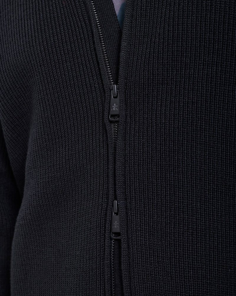 Black Full-Zip Sweater