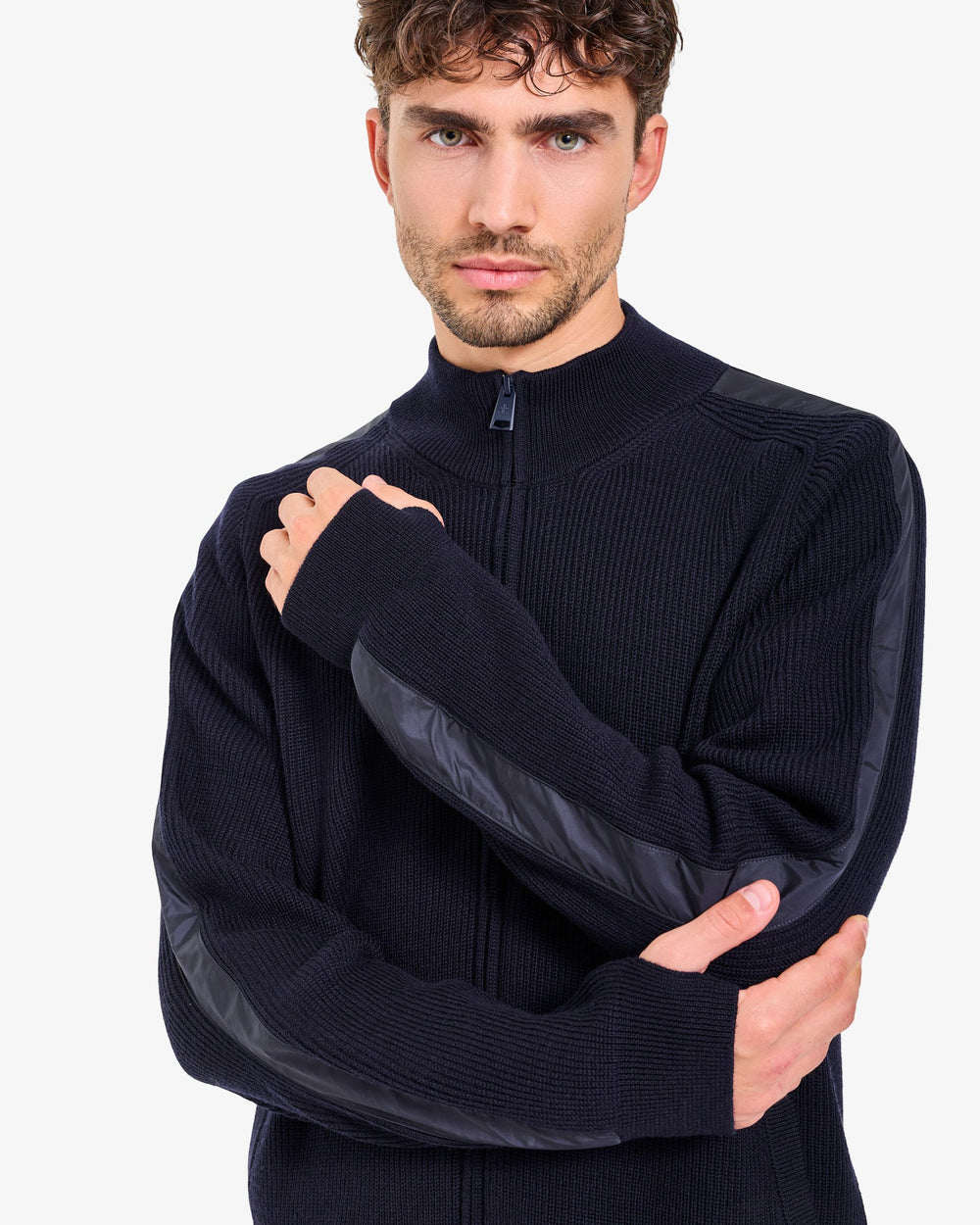 Maglia Full Zip Blue