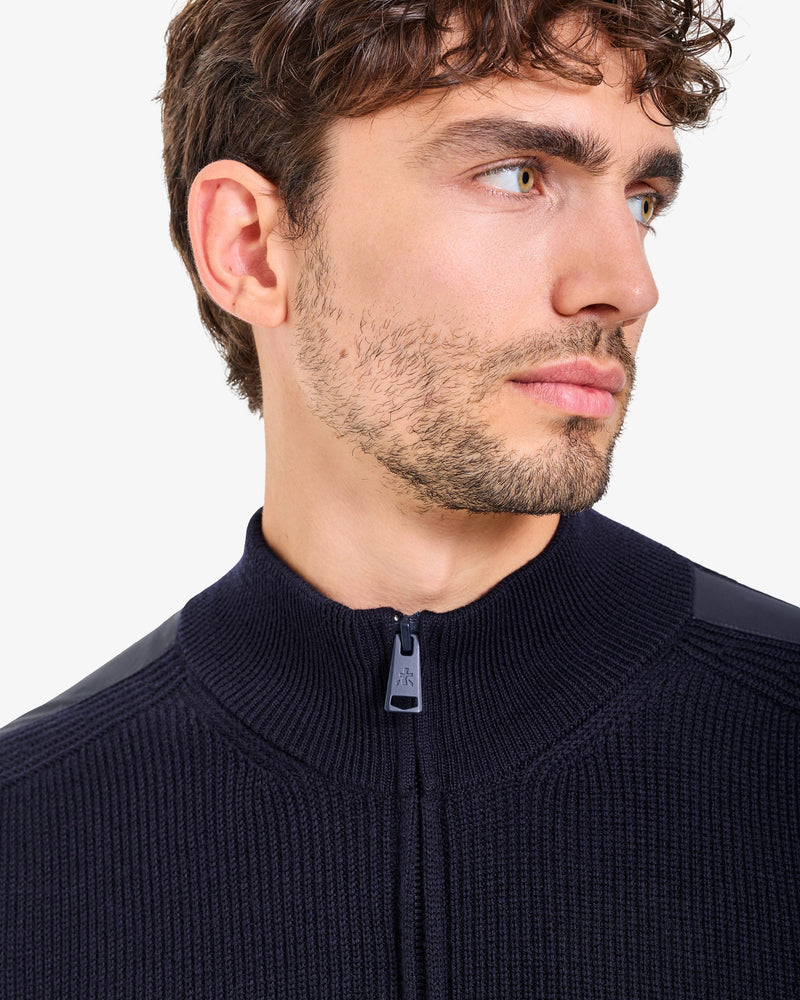 Maglia Full Zip Blue