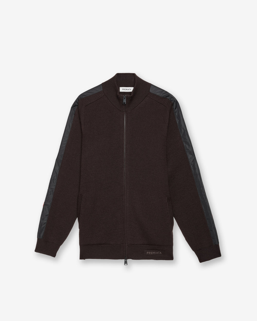 Brown Full-Zip Sweater