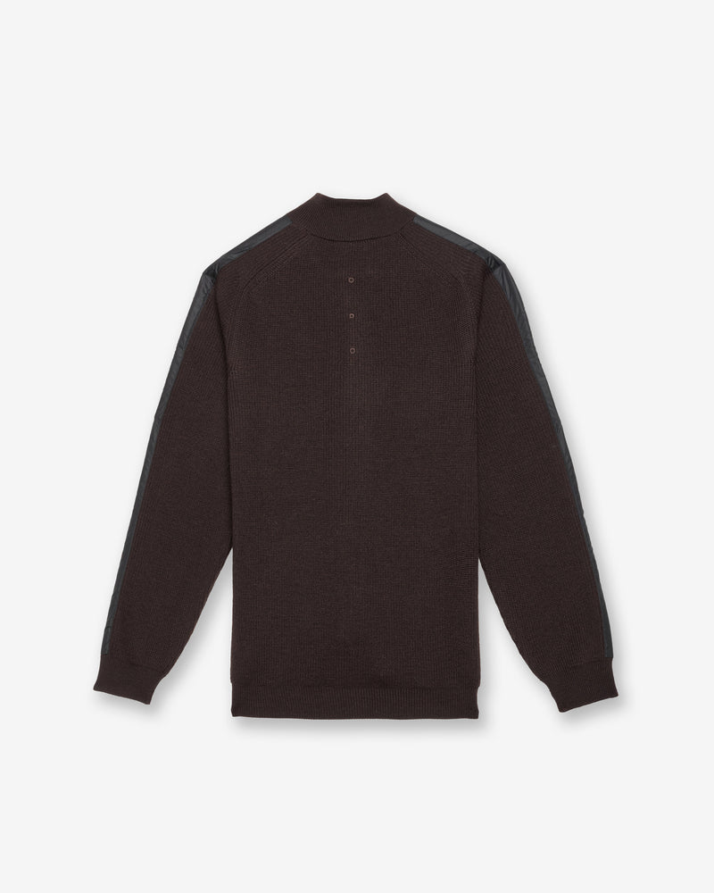 Brown Full-Zip Sweater