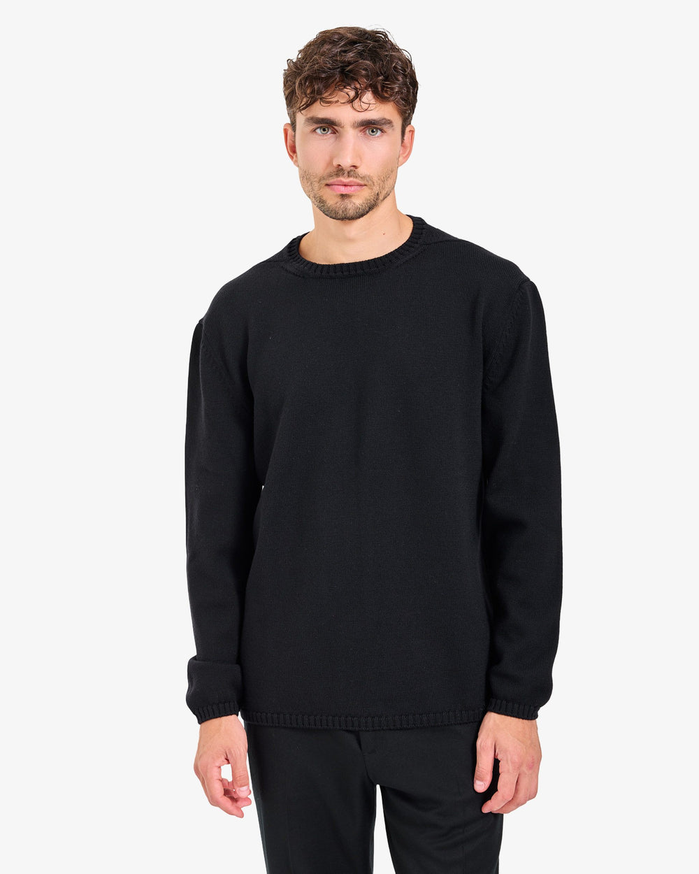 Essential Black Crew Neck Sweater
