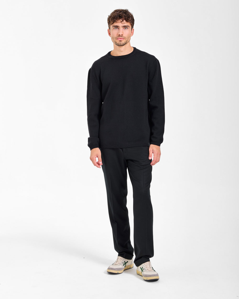 Essential Black Crew Neck Sweater