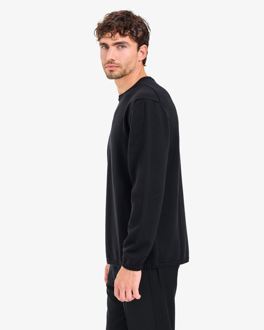 Essential Black Crew Neck Sweater