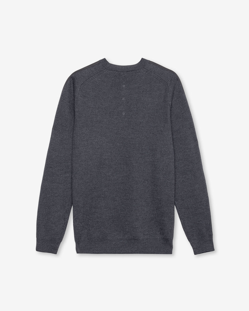 Anthracite Wool Crew Neck Sweater