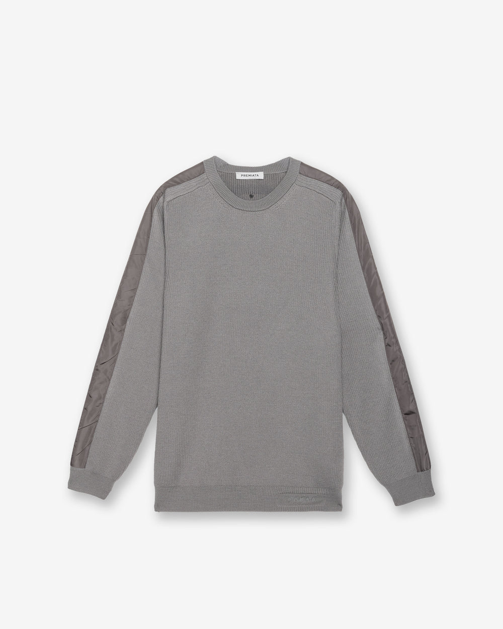 Taupe Wool Crew-Neck Sweater