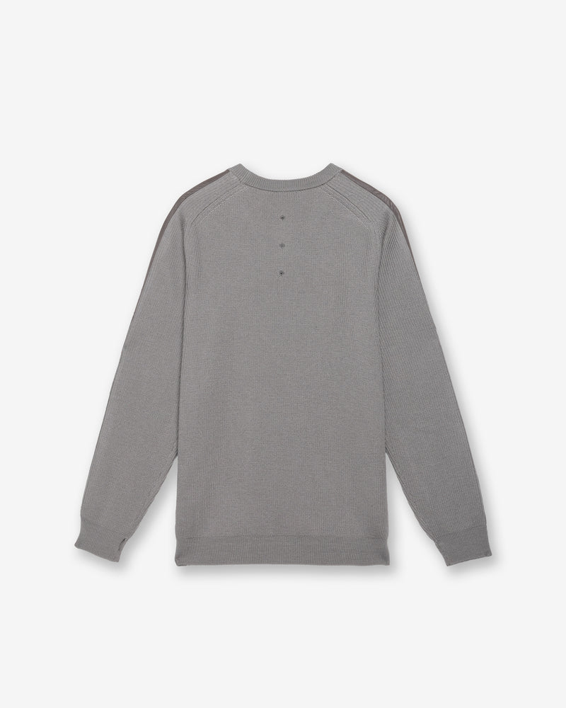 Taupe Wool Crew-Neck Sweater