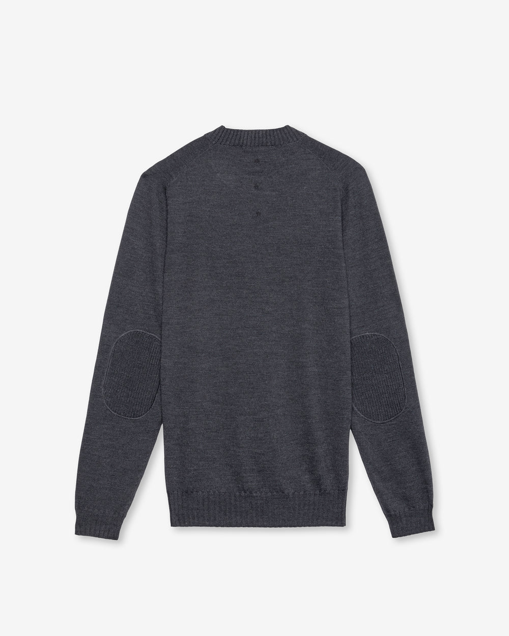 Round-neck wool sweater