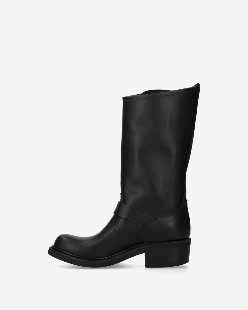Black Biker Boots with Buckles
