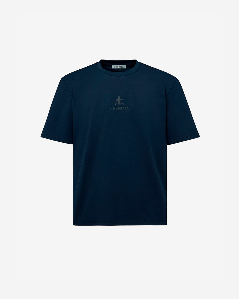 Cotton T-shirt with bonded details
